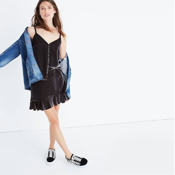 Madewell Gold Velvet Tank Top - Picture 8 of 10